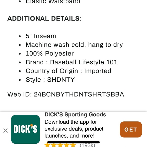 Baseball Lifestyle 101 boys' Donut print shorts - Picture 6 of 6